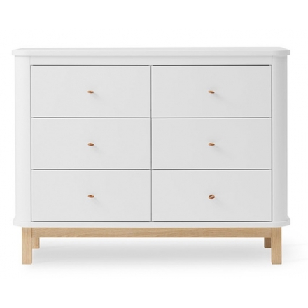 Commode 6 tiroirs WOOD - Chêne Naturel