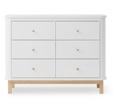 Commode 6 tiroirs WOOD - Chêne Naturel