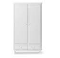 Armoire 2 portes WOOD - Blanc