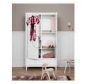 Armoire 2 portes WOOD - Blanc