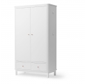 Armoire 2 portes WOOD - Blanc