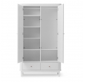 Armoire 2 portes WOOD - Blanc