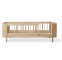 Lit junior WOOD Mini+ - Chêne - 68x162 cm