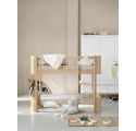 Lit mezzanine mi-haut WOOD Mini + - Chêne - 68x162 cm