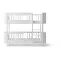 Lit superposé mi-haut WOOD Mini + - Blanc - 68x162 cm
