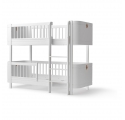Lit superposé mi-haut WOOD Mini + - Blanc - 68x162 cm