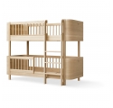 Lit superposé mi-haut WOOD Mini + - Chêne - 68x162 cm