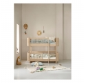 Lit superposé mi-haut WOOD Mini + - Chêne - 68x162 cm