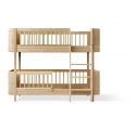 Lit superposé mi-haut WOOD Mini + - Chêne - 68x162 cm