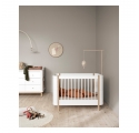 Crib rail for WOOD Mini+ crib with canopy option - White