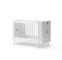 Lit bébé évolutif WOOD MINI + sans kit junior - Blanc