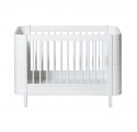 Lit bébé évolutif WOOD MINI + sans kit junior - Blanc