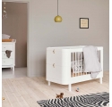 Lit bébé évolutif WOOD MINI + sans kit junior - Blanc