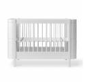 Lit bébé évolutif WOOD MINI + sans kit junior - Blanc
