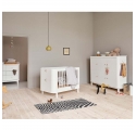Lit bébé évolutif WOOD MINI + sans kit junior - Blanc
