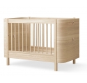 Lit bébé évolutif WOOD MINI + sans kit junior - Chêne