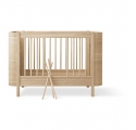 Lit bébé évolutif WOOD MINI + sans kit junior - Chêne