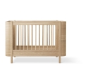 Lit bébé évolutif WOOD MINI + sans kit junior - Chêne