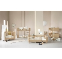 Lit bébé évolutif WOOD MINI + sans kit junior - Chêne