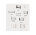 Lit bébé évolutif 5 en 1 - MINI + WOOD - Blanc/Chêne