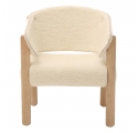 Fur SABA chair in raw beech - Ecru