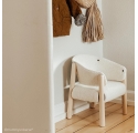 Fur SABA chair in raw beech - Ecru