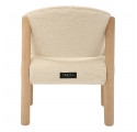 Chaise SABA Fur en hêtre brut - Ecru