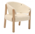 Fur SABA chair in raw beech - Ecru