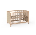 NAMI wood and rattan crib 60 x 120 cm - Natural wood