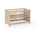 NAMI wood and rattan crib 60 x 120 cm - Natural wood