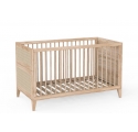 NAMI wood and rattan crib 70 x 140 cm - Natural wood