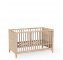 NAMI wood and rattan crib 70 x 140 cm - Natural wood