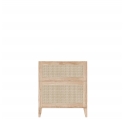 NAMI wood and rattan crib 70 x 140 cm - Natural wood