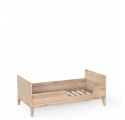 NAMI wood and rattan crib 70 x 140 cm - Natural wood