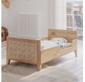 NAMI wood and rattan crib 70 x 140 cm - Natural wood