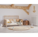 NAMI wood and rattan crib 70 x 140 cm - Natural wood