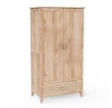 NAMI wood and rattan wardrobe - Natural wood