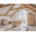 NAMI wood and rattan wardrobe - Natural wood