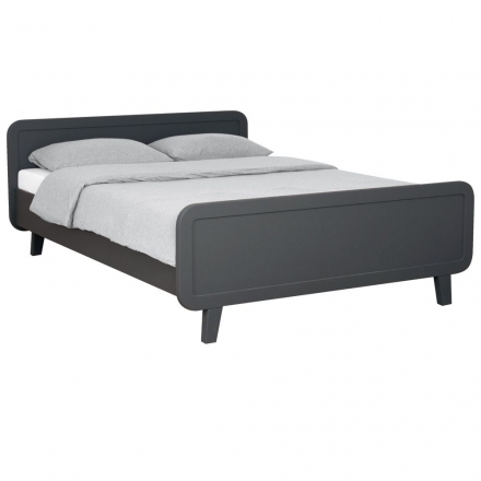 Round Bed 140 x 200 cm - Carbon