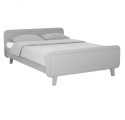 Round Bed 140 x 200 cm - Grey