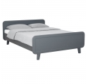 Round Bed 140 x 200 cm - Mouse Grey