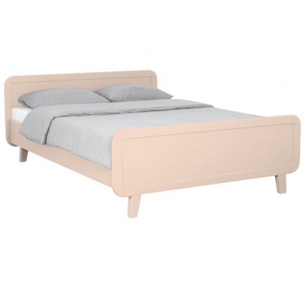 Round Bed 140 x 200 cm - Powder pink