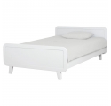 Round Bed 120 x 200 cm - White