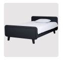 Round Bed 120 x 200 cm - Carbon