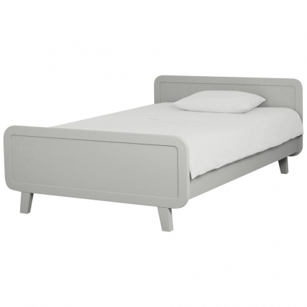 Round Bed 120 x 200 cm - Grey
