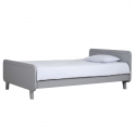 Round Bed 120 x 200 cm - Grey