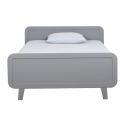 Round Bed 120 x 200 cm - Grey