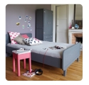 Round Bed 120 x 200 cm - Mouse grey