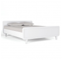 Round Bed 160 x 200 cm - White