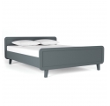 Round Bed 160 x 200 cm - Mouse grey
